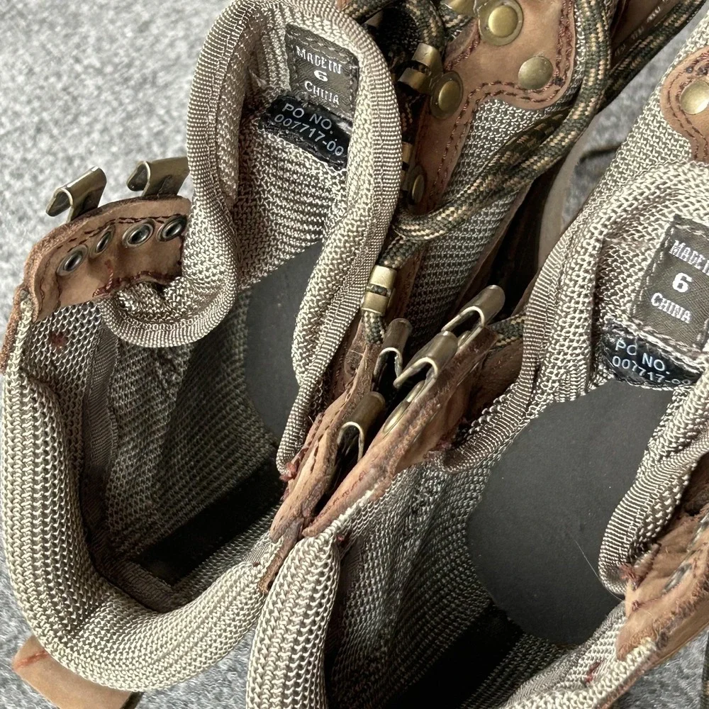 Simms Wading‎ Boots Mens 6 Brown Nubuck Mesh Felt Sole Non Slip Fishing